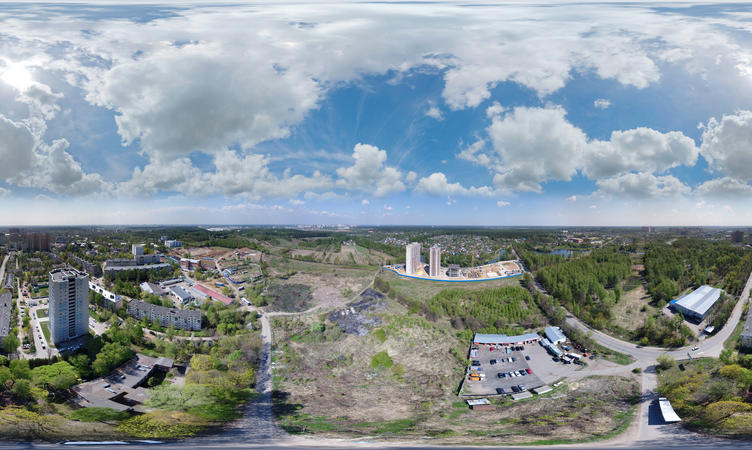 съемка панорам с квадракоптера